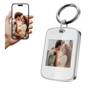 TABKSOLA Digital Photo Frame Small, 1.5 Inch E Ink Photo Frame, Energy Saving, Portable, Men and Women (F15A White)
