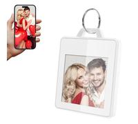 TABKSOLA Digital Photo Frame Small, 1.5 Inch E Ink Photo Frame, Energy Saving, Portable, Men and Women (F15D White)