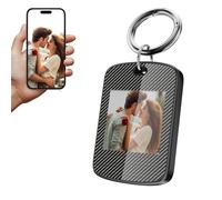 TABKSOLA Digital Photo Frame Small, 1.5 Inch E Ink Photo Frame, Energy Saving, Portable, Men and Women (F15A-Black)