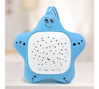 TABKSOLA White Noise Machine for Babies and Adults - White Noise, 10 Nature Sounds, 6 Light Modes, Night Light Timer Function, Rechargeable USB-C, Dimmable Light (Blue)