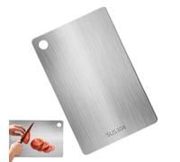 Tabla De Cortar De Acero Inoxidable - , Double Sided Kitchen Tool, Easy Grip Food Board | Heavy Duty Chopping Mat For Meat Fruit Vegetable Bread Home Cooking Restaurant Chef Baking Utility