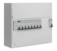 Table 1 row pre-equipped 1 inter. diff. 40 A type AC + 8 circuit breakers