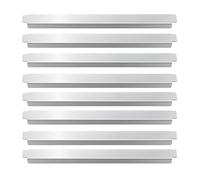 Table Adapter Bar, 8pcs Table Adapter Bar Metal Food Divider - Food Service Accessories Heat Resistant for Fractional Size Pans Coolers Buffet Catering