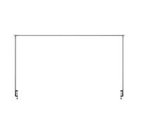 Table Arch Stand - Over The Table Rod Stand | Clamps Balloon Arch | Black Metal Stands | 250x123x3cm Home Garden Supplies for Birthday Flower Picnic Wedding Catering Buffet Plant Halloween