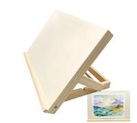 Table Art Easel, Portable Wooden Stand with Adjustable Angle - Folding Painting Easel for Office - for Adults Beginners Teens and Artists