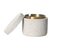 table ashtrays Concrete Ashtray with Lid Stainless Steel Desktop Ashtrays Cement Ash Tray Smoking Holder Indoor Outdoor Office Home Decor Office Home Decoration(White)