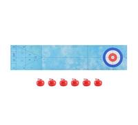 Table Ball Game | Interactive Triple Mat | Curling and Bowling Table Game - for Living Room Parties Teens Friends