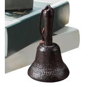Table Bell | Cast Iron Bells for Weddings | Retro Rings Decoration for Kitchen Meditation Home Exterior Church Entrance Door | Call Attention Christmas