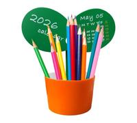 Table Calendar 2026,Organizer in Knob Shape - 2026 Desk Calendar Cube Pen Holder,For Men Women Colleagues Office Christmas Male Employee New Year Adults Father's Day Dad