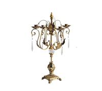 Table Candle Holders Country Romantic Iron Crystal Candelabra Candlestick Ornaments Home Fashion Candle Holder Decoration for Home