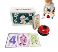 Table Card Board Game, Pattern Matching Card Board Game, Strategy Educational Toy With Ringing Bell For Traveling Home Schools Daycare Centers