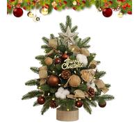 Table Christmas Tree | Tabletop Decor Ornaments | Artificial Small Christmas Tree with Lights for Home, 18 Inch Holiday Decoration Tree