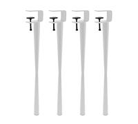 Table Clamp Legs,Adjustable Metal Table Legs,F-Shape DIY Iron Dining Desk Legs,Coffee Table Legs,Iron Workbench Foot,No Punching Design,with Floor Protectors,4pcs (71cm(28in),White)