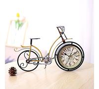 Table Clock,desktop Clock,vintage Wrought Iron Bicycle Table Clock, Retro Craft Decor Desk Clock, Creative Ornament Gift For New House Living Room Home Decor 1