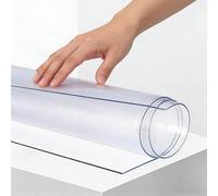 Table Cloth 30 x 84 cm Transparent Waterproof Clear PVC Table Protector Clear Plastic for Kitchen, Dresser and Writing Desk, Right Angle