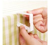 Table Cloth Clips for Events 4pcs for Keeping Table Covers in Place Outdoors (transparent)