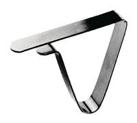 Table Cloth Clips Top Bar of Clip 75mm. Pack quantiy: 4