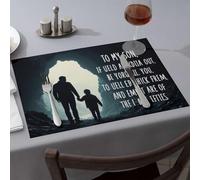 Table Cloth Exploring The Unknown Together: A Father And Son'S Journey Dining Place Mats Modern Farmhouse Decor Premium Kitchen & Dining(1PCS)