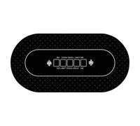 Table Cloth - Poker Surfaces Cover, Card Game Mat, Holdem Layout, Anti Slip Felt Covers | Waterproof Large for Professional Party Tournament Use