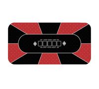 Table Cloth - Poker Surfaces Cover, Card Game Mat, Holdem Layout, Anti Slip Felt Covers | Waterproof Large for Professional Party Tournament Use