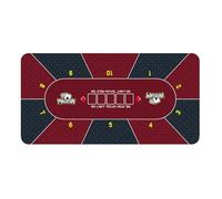 Table Cloth - Poker Surfaces Cover, Card Game Mat, Holdem Layout, Anti Slip Felt Covers | Waterproof Large for Professional Party Tournament Use