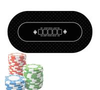 Table Cloth, Poker Table Top, Large Game Table Mat 120 x 60 cm - Non-Slip Poker Table Mat, Card Table Covers for Poker Party, Fundraising, Theme Parties