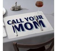 Table Cloth Reach Out: Call Your Mom Today! Dining Place Mats Modern Farmhouse Decor Premium Kitchen & Dining(1PCS)