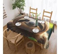 Table Cloth Sloths My Spiritual Animal Tabletop Decoration Rectangle Table Cover Durable Tablecloths For Dinner Party Home 137X183Cm