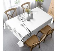 Table Cloth Washable Tablecloth Square Wrinkle Free Antifading Table Cover Kitchen Dinning
