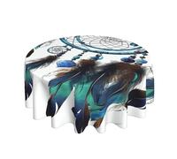 Table Cloths for Rectangle Tables 152x152 cm Waterproof Farmhouse Table Cloth Native American Dream Catcher Tablecloths Washable Wrinkle Free Table Cover for Dining Table Weddings Events Party Buffet