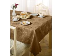 Table Cloths Woven Jacquard Design Soft Polyester Tableware - Damask Rose