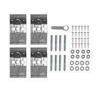 Table Corner Brackets Braces Heavy Duty 100mm Complete Set With Spanner