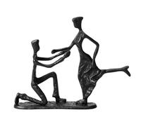 Table Couple Statue Decor, Art Iron Lover Sculpture, 50th Wedding Anniversary Lover Valentine’s Day Gift, Lover Figurine Romantic Metal Ornament Home Office Decoration