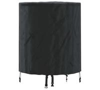 Table Cover Plain Black Fabric Accessories Furniture Round Modern Decor vidaXL