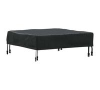 Table Cover Plain Black Fabric Protector Decoration Modern Textile Home vidaXL