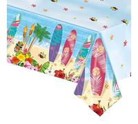 Table Covers, Hawaiian Tablecloths 54 x 108 Inch Water Resistant Print Table Cover Summer Party Decorative Disposable Table Cloths with Sea Backdrop for Beach Party Decoration
