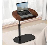 Table d'appoint en forme de C, réglable en hauteur et pivotante à 360°, idéale pour le salon, la chambre, les soins infirmiers, le canapé, la lecture, les collations, le thé et le café.