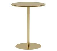 Table de bistrot ronde pour intérieur et extérieur, table basse avec base robuste, idéale pour le jardin, la salle à manger, le bistrot ou le bar, en métal et fer, disponible en plusieurs co
