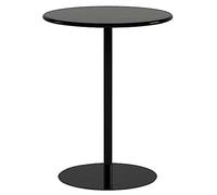 Table de bistrot ronde pour intérieur et extérieur, table basse avec base robuste, idéale pour le jardin, la salle à manger, le bistrot ou le bar, en métal et fer, disponible en plusieurs co