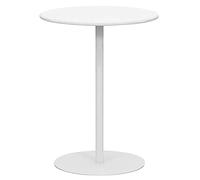 Table de bistrot ronde pour intérieur et extérieur, table basse avec base robuste, idéale pour le jardin, la salle à manger, le bistrot ou le bar, en métal et fer, disponible en plusieurs co