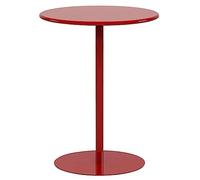 Table de bistrot ronde pour intérieur et extérieur, table basse avec base robuste, idéale pour le jardin, la salle à manger, le bistrot ou le bar, en métal et fer, disponible en plusieurs co