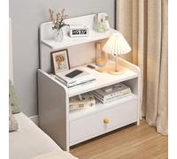 Table de chevet avec tiroir - Meuble de rangement polyvalent pour chambre et salon