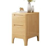 Table de chevet étroite en bois massif avec 2 tiroirs coulissants, meuble de rangement, table d'appoint pour canapé, meuble de rangement pour la maison