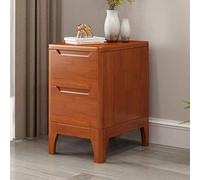 Table de chevet étroite en bois massif avec 2 tiroirs coulissants, meuble de rangement, table d'appoint pour canapé, meuble de rangement pour la maison