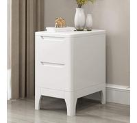 Table de chevet étroite en bois massif avec 2 tiroirs coulissants, meuble de rangement, table d'appoint pour canapé, meuble de rangement pour la maison