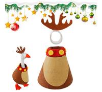 Table Decoration Animal Accessories, 18 cm Christmas Desk Figure Costume Accessories, Mini Lightweight Velvet Decoration for Fireplace, Home, Books, Home, Fireplace, Office