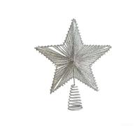 Table Decoration Iron Ornament Designed To Enhance Christmas Festive Settings And Bring Warmth To Holiday Celebrations(25cm silver)