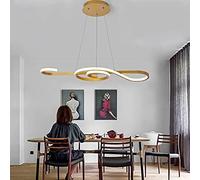 Table Dimmable Pendant Lamp with Remote Control Height Adjustable Living Ceiling Light Creativity Dining Room Office LED Chandelier