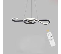 Table Dimmable Pendant Lamp with Remote Control Height Adjustable Living Ceiling Light Creativity Dining Room Office LED Chandelier