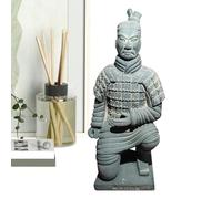 Table Display Terracotta Warrior Figurine, Terracotta Warrior Figure, Traditional Warrior Clay Figure, Collectable Chinese Culture Decorative Statues for Dining Table, Study